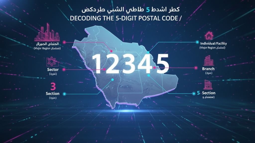 فكّ رموز الرمز البريدي المكوّن من 5 أرقام