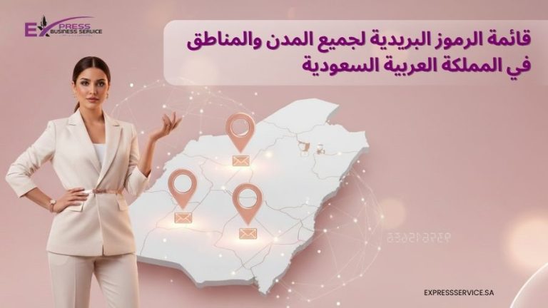 قائمة الرموز البريدية لجميع المدن والمناطق في المملكة العربية السعودية